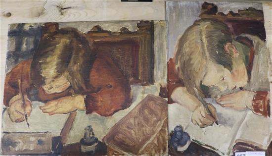 Bert Goodall, Studies of children 34 x 42cm, unframed
